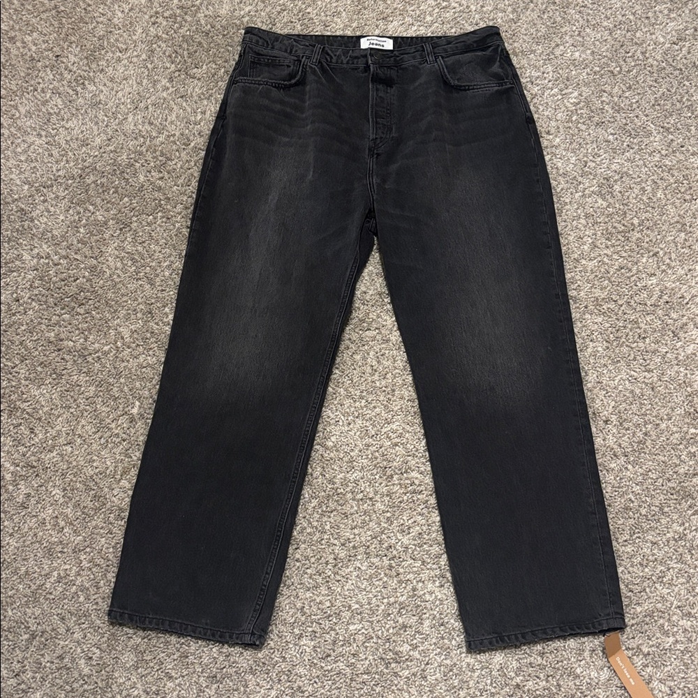 Reformation Women's Straight Leg Jeans - Dark Gray - Picture 2 of 12